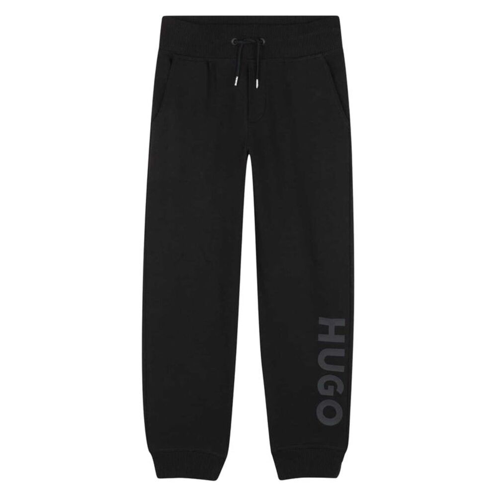 Hugo Childrens/Kids French Terry Logo Joggers / Black